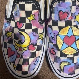 Hand-painted sneakers